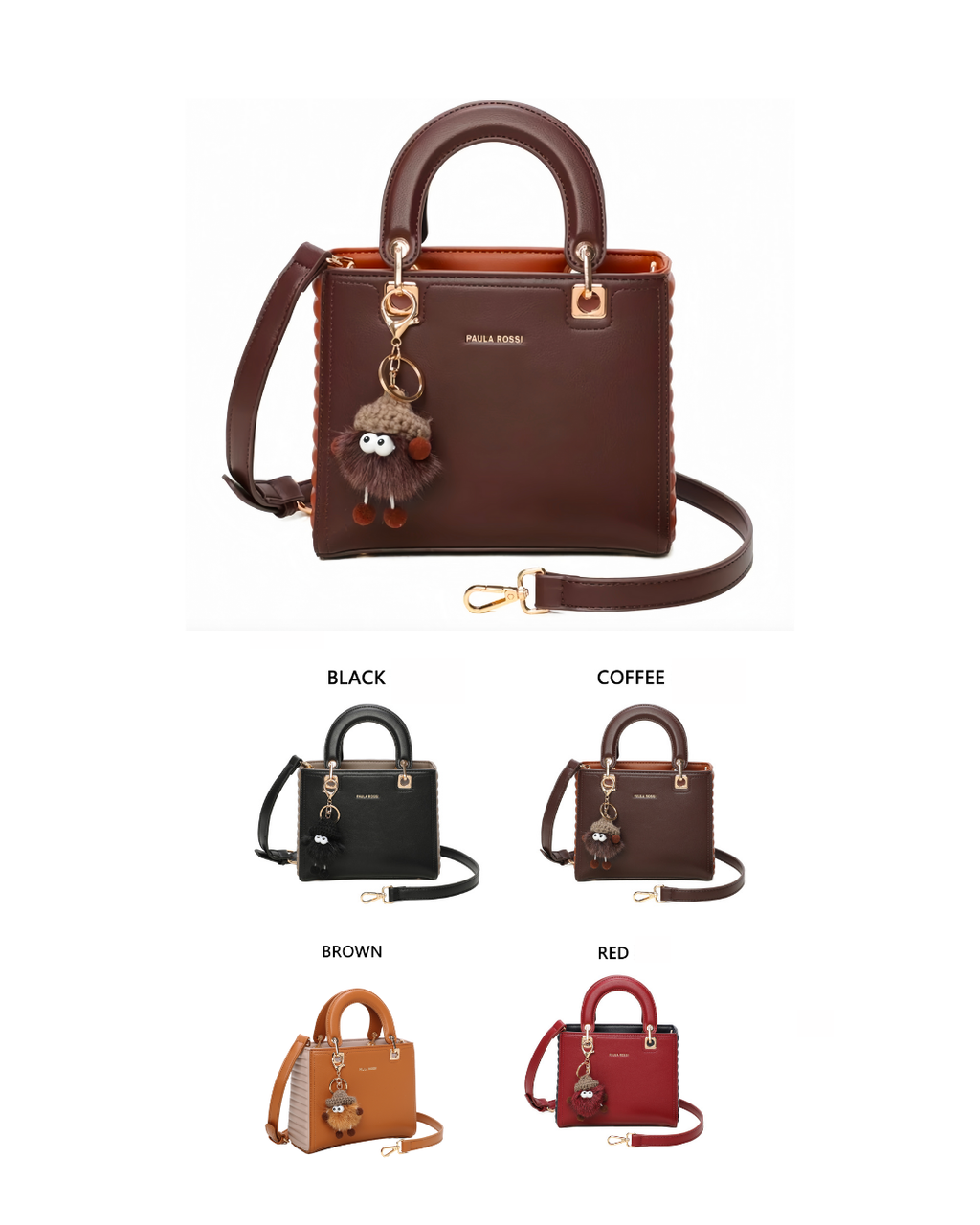 BOLSO DE MANO CON LLAVERO