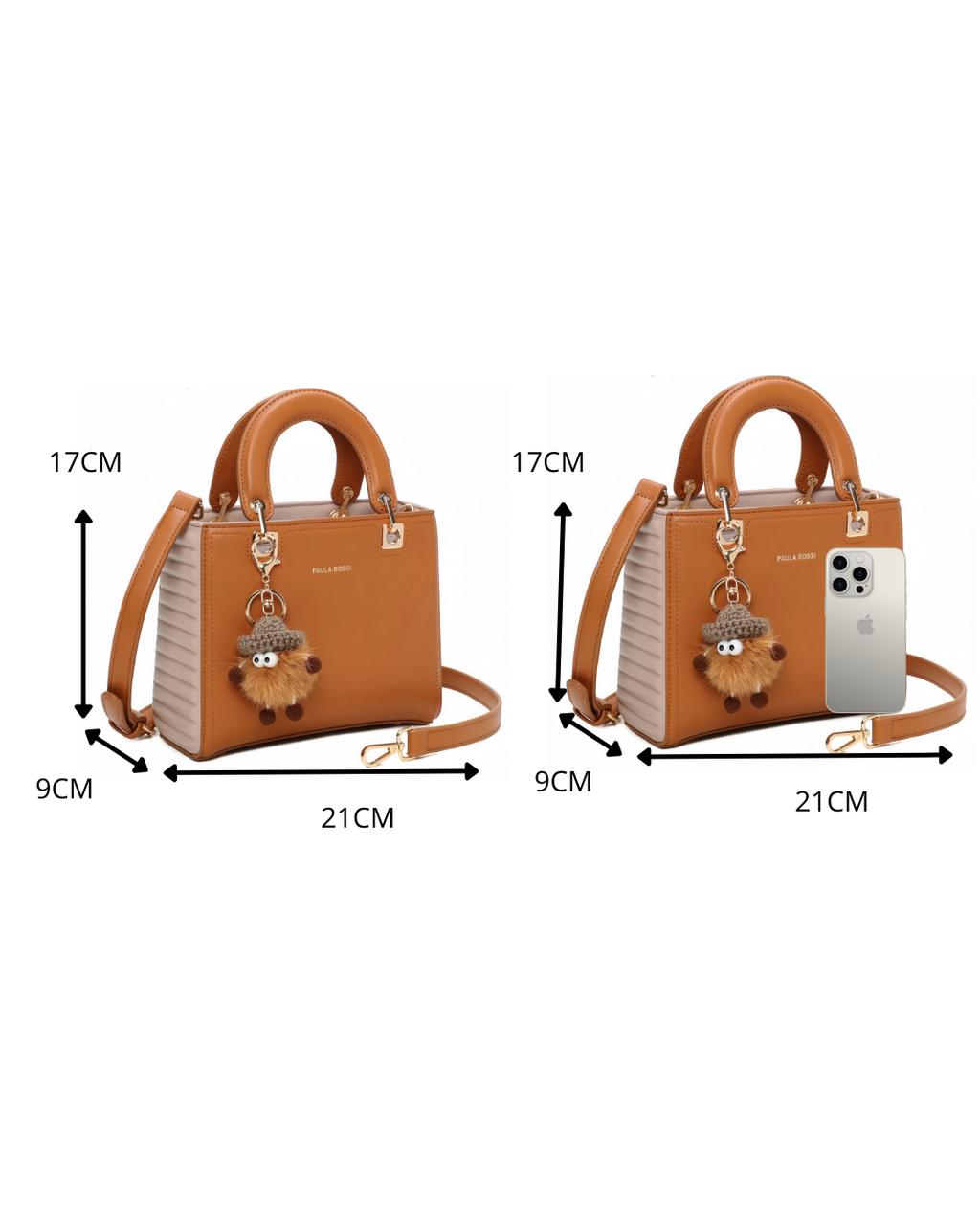 BOLSO DE MANO CON LLAVERO